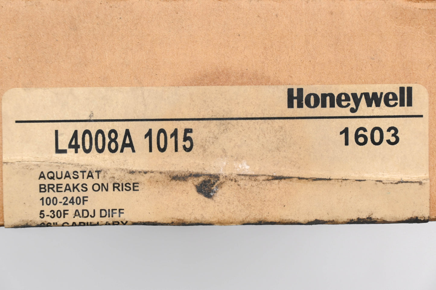 Honeywell L4008A 1015 100-240�F Aquastat Controller NOS