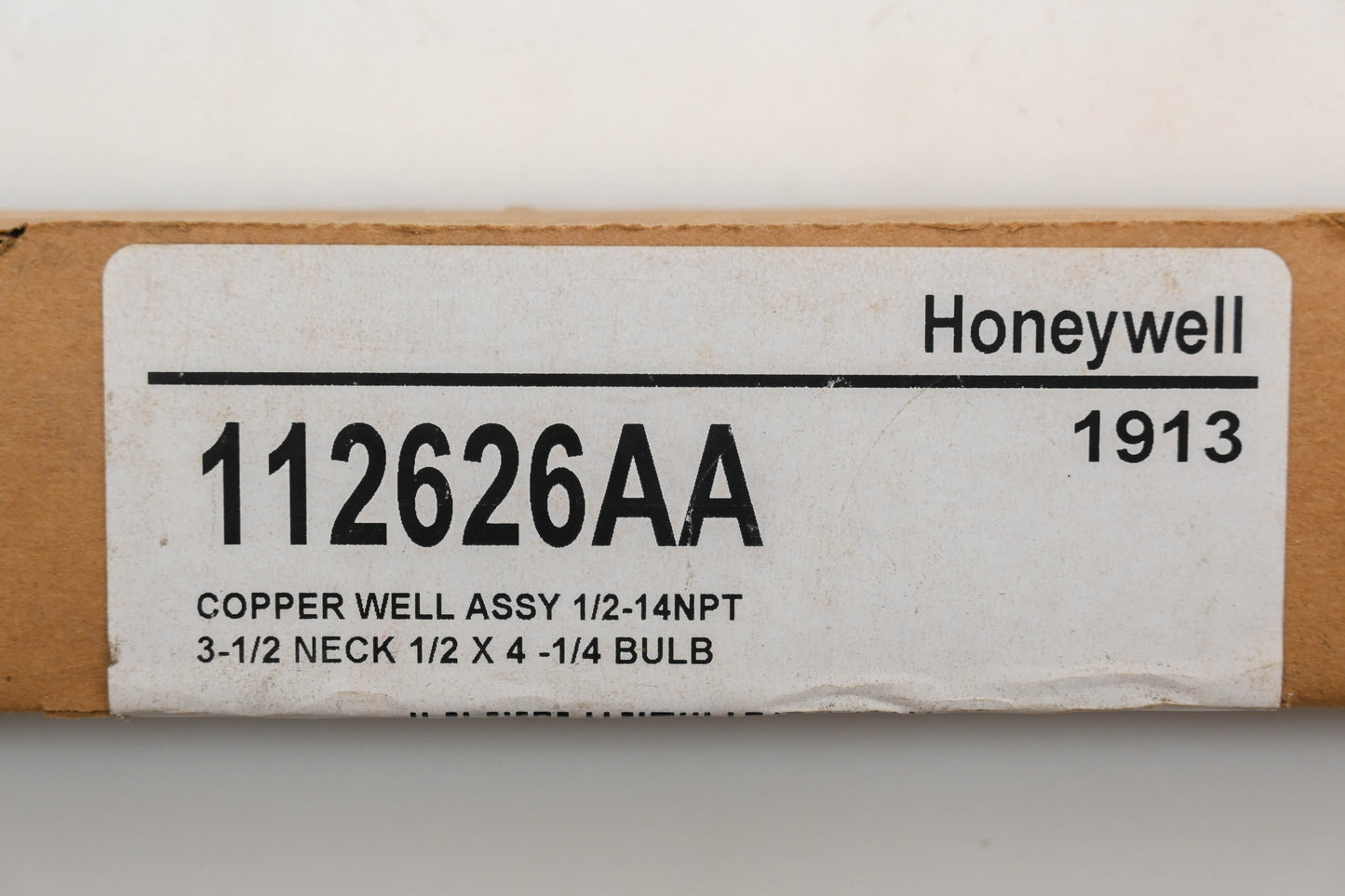 Honeywell 112626AA 1/2" x 4-1/4" Copper Well Kit NOS