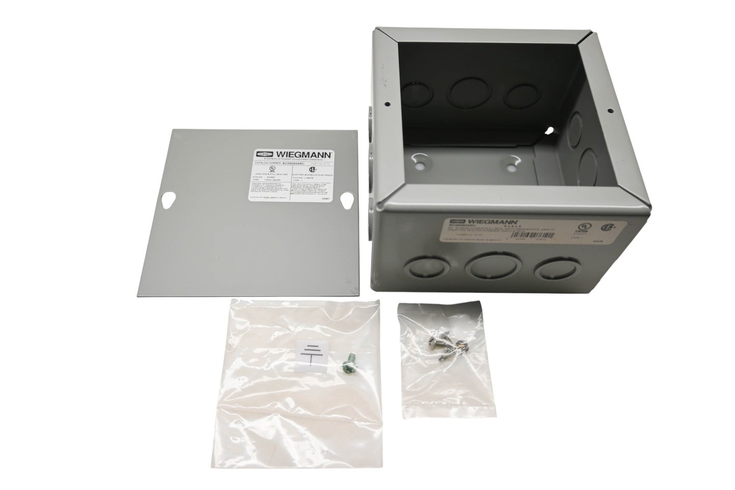 Hubbell SC060604RC 6" x 6" x 4" Junction Box Kit NOS
