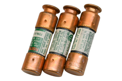 Bussmann FRN R 30, FRN-R-30 Fusetron 30A-250V Fuses Qty 3 NOS