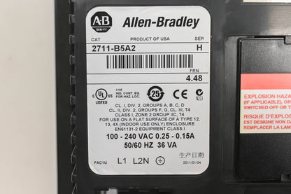 Allen-Bradley 2711-B5A2 100-240V Control Panel NOS
