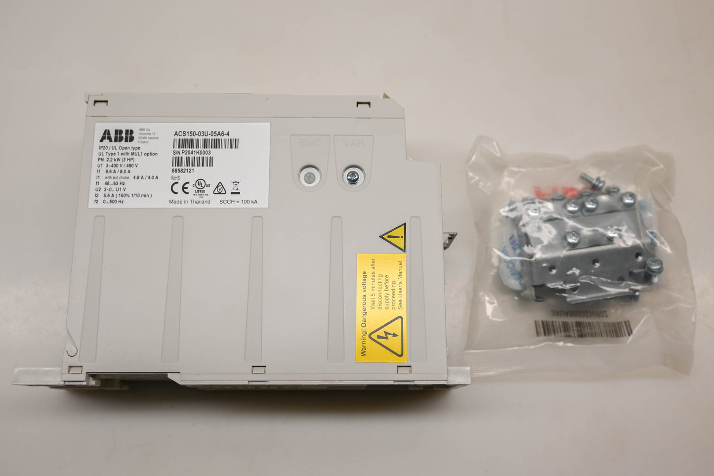 ABB ACS150-03U-05A6-4 Micro Drive Controller Kit NOS
