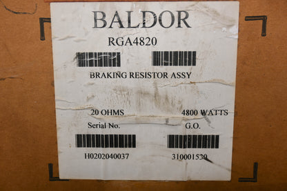 Baldor RGA4820 20 Ohms 4800W Braking Resistor Assembly NOS