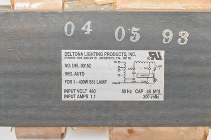 Deltona Lighting Products DEL-00152 Ballast