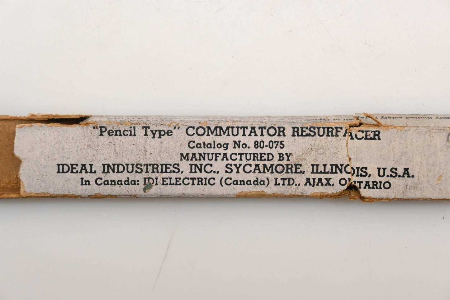 Ideal Indutries 80-075 Pencil Type Commutator Resurfacer NOS