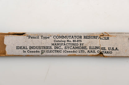 Ideal Indutries 80-075 Pencil Type Commutator Resurfacer NOS