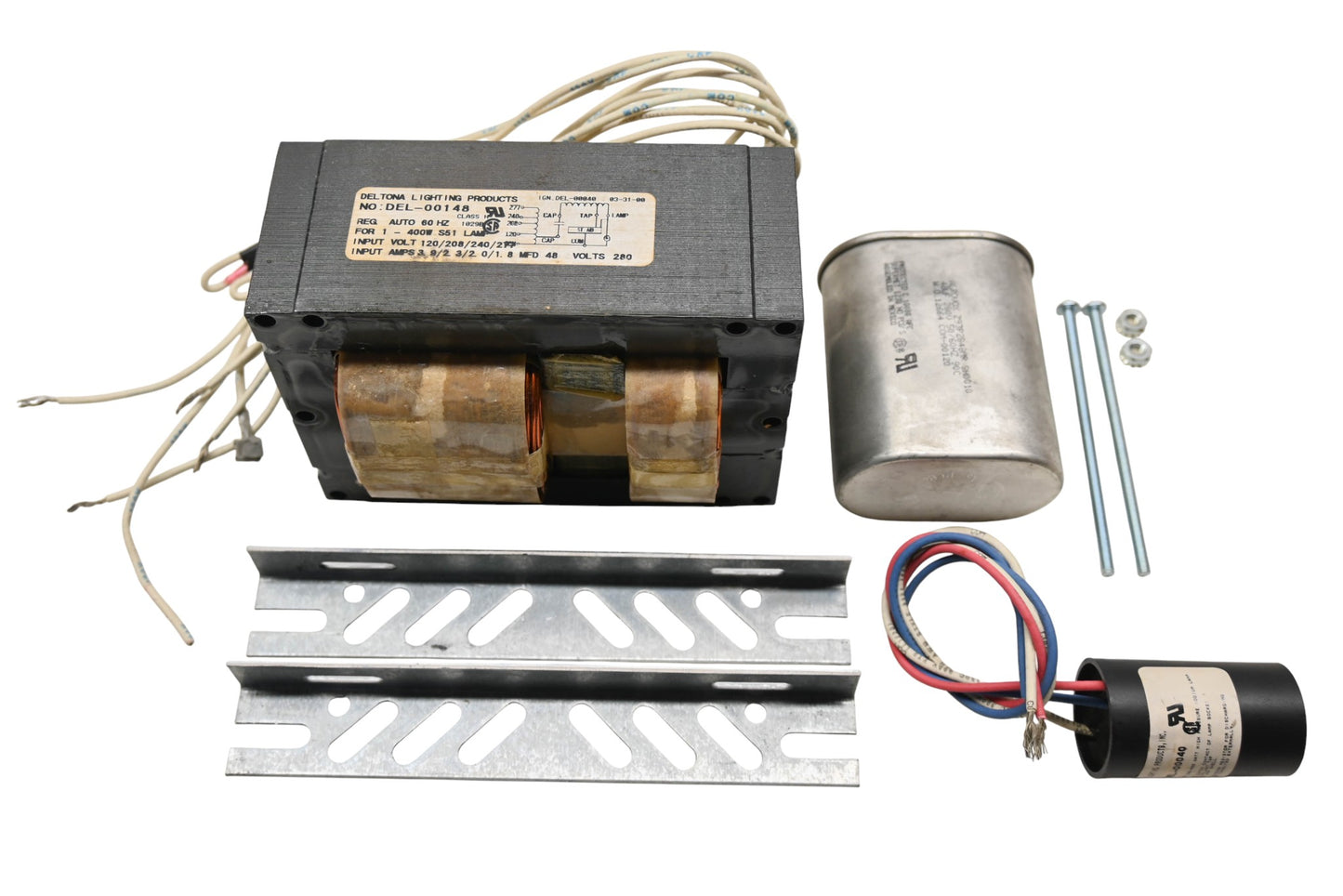 Deltona Lighting Products DEL-00148-KT, 1230-93S-500K 400W High Pressure Sodium Ballast Kit NOS