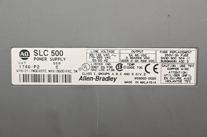 Allen-Bradley SLC 500, 1746-A7 7 Slot Rack Power Supply