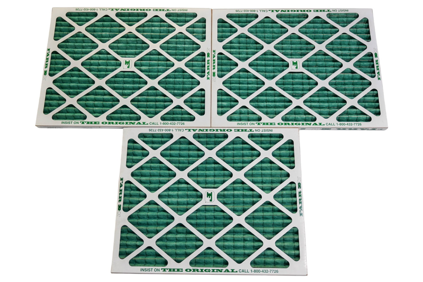 FARR 54862-001, 054862001 20" x 16" x 1" Air Filters Qty 3 NOS