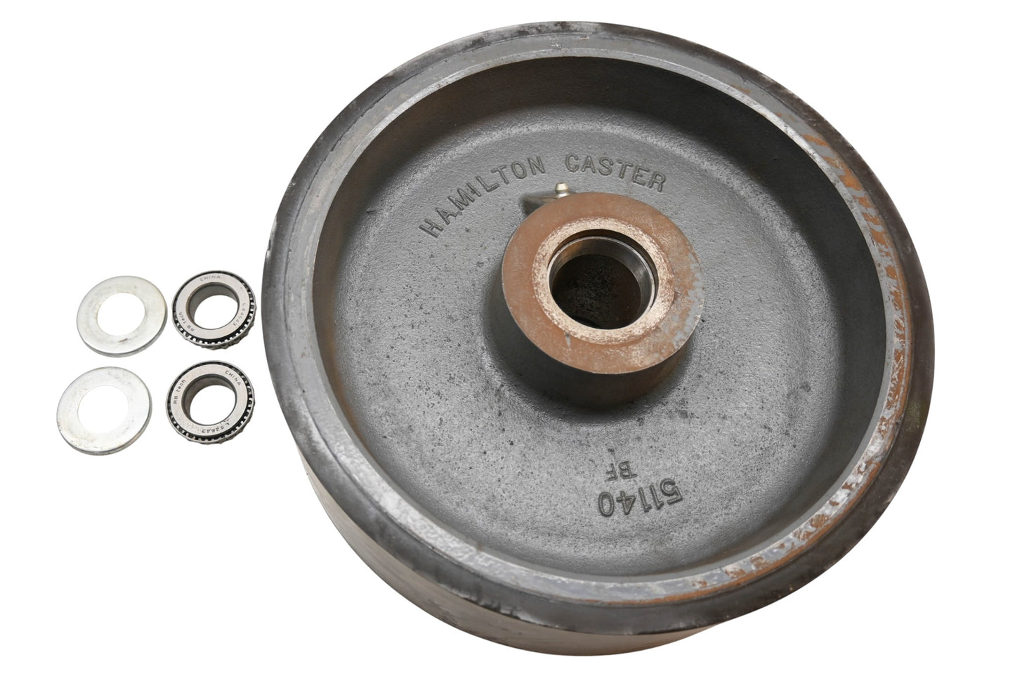 Hamilton Caster 51140BF, 51140 4" x 12" x 1" Cast Iron Wheel Kit