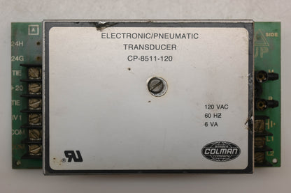Barber Colman CP-8511-120 Electronic/Pneumatic Transducer