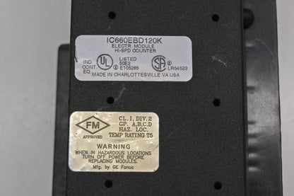 GE Fanuc IC660EBD120K Electronic High Speed Counter