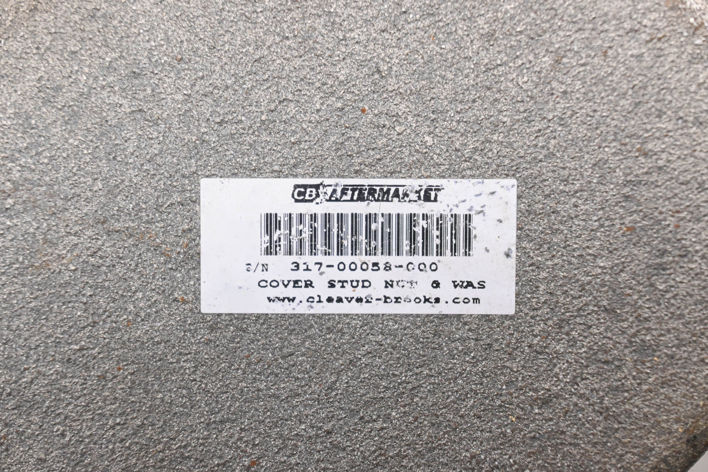 Cleaver-Brooks 317-00058-000, 104-448, 317-58 250PSI Boiler Handhole Plate NOS