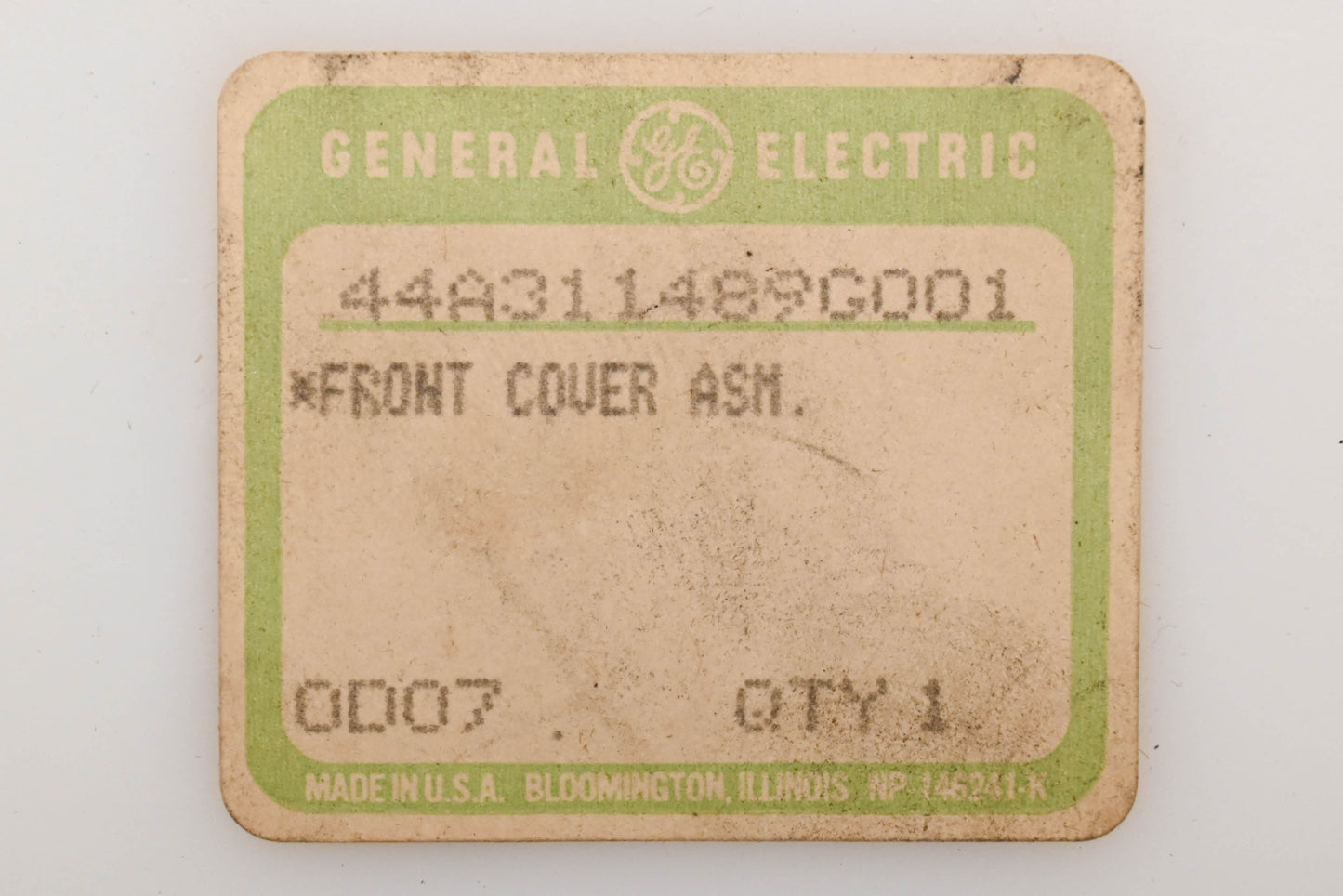 GE 44A311489G001, 44C219855-001 Photoelectric Scanner Front Cover NOS