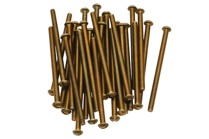 Aftermarket XZA023-32 10/32 NF x 3" Brass SLTD Round Mach SC Screws Qty 30 NOS