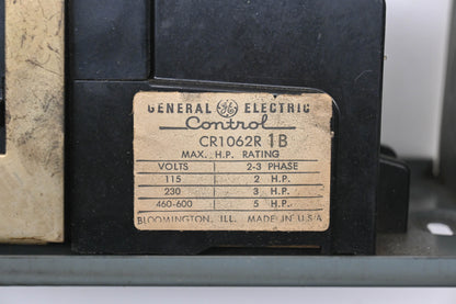 GE CR1062R1B Manual Motor Starter NOS