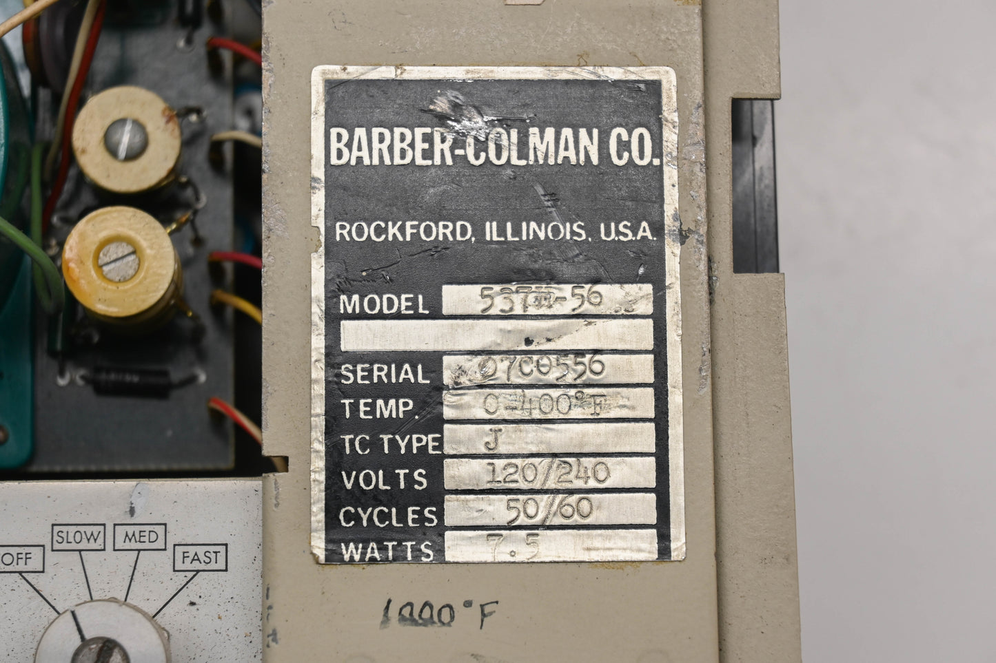 Barber Colman 537H-56 1000�F Temperature Controller