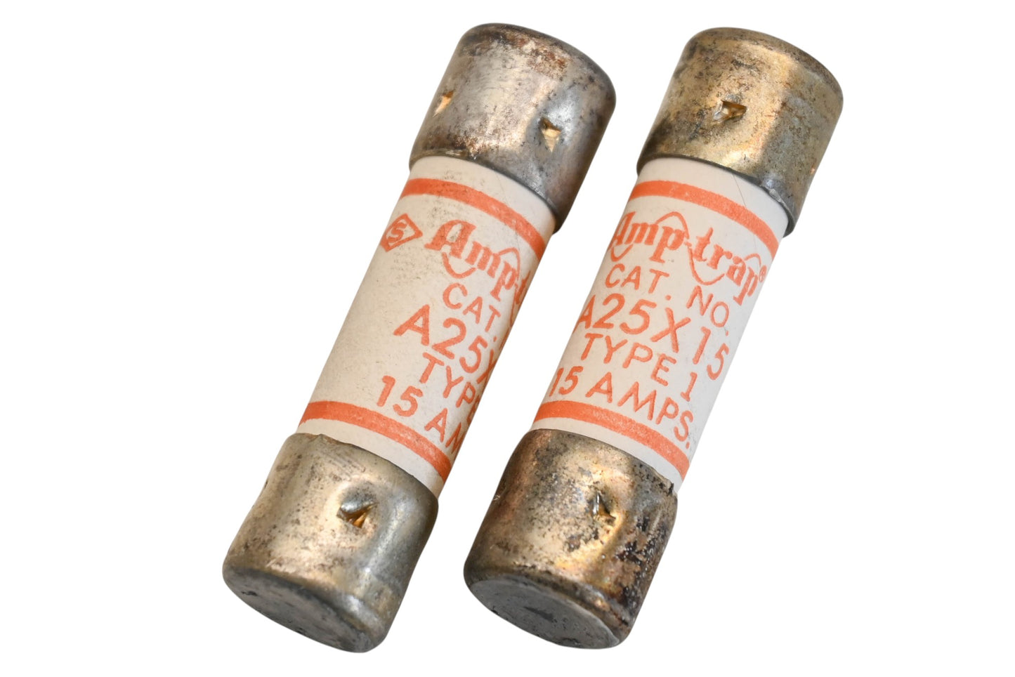 Ferraz Shawmut A25Z15 15A-250V Fuses Qty 2 NOS