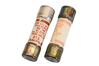Ferraz Shawmut OT 6, OT-6 6A-250V Fuses Qty 2 NOS