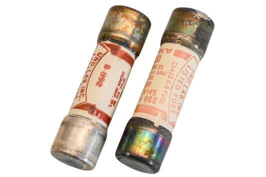 Ferraz Shawmut OT 6, OT-6 6A-250V Fuses Qty 2 NOS