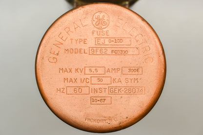 GE 9F62FCB300 300A-5500V Fuse NOS
