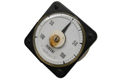 GE 50-167A8439P190 100-0-100 Percent Meter