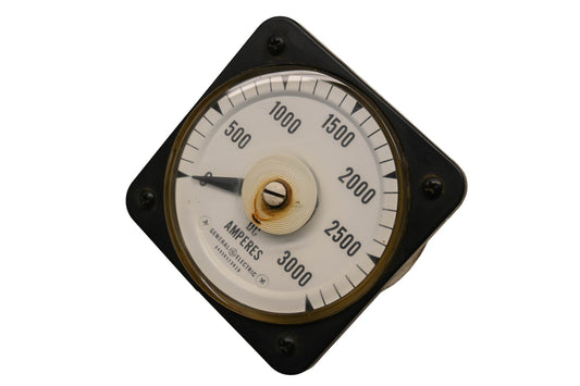 GE 50-167A8429P-3000L04A1, 50-167A8429P3000L04A1 0-3000 DC Ammeter