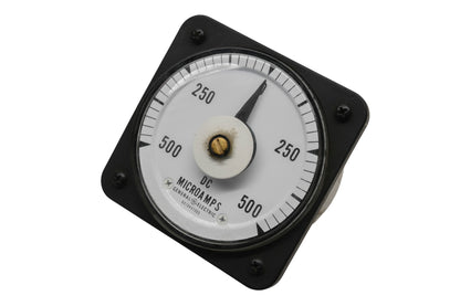 GE 50-103111FAZZ2, 6476K51065 500-0-500 DC Micro Ammeter
