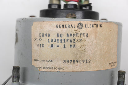 GE 50-103111FAZZ2, 6476K51065 500-0-500 DC Micro Ammeter