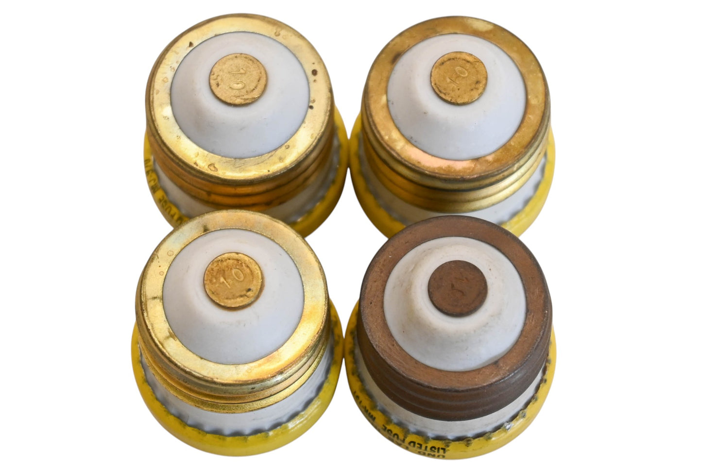 Bussmann W10, W-10 10A-125V Plug Fuse Kit Qty 4 NOS