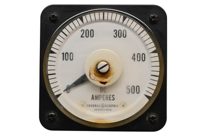 GE 6485K52067D 0-500 DC Ammeter