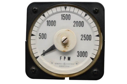 GE 6485K52034D 0-3000 FPM Meter