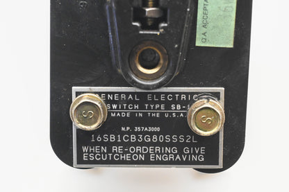 GE 16SB1CB3G80SSS2L Rotary Switch Kit