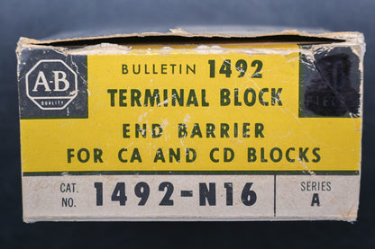 Allen Bradley 1492-N16 Terminal Blocks Qty 39 NOS