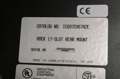 GE IC697CHS782E 17-Slot Rear Mount PLC Rack Kit NOS