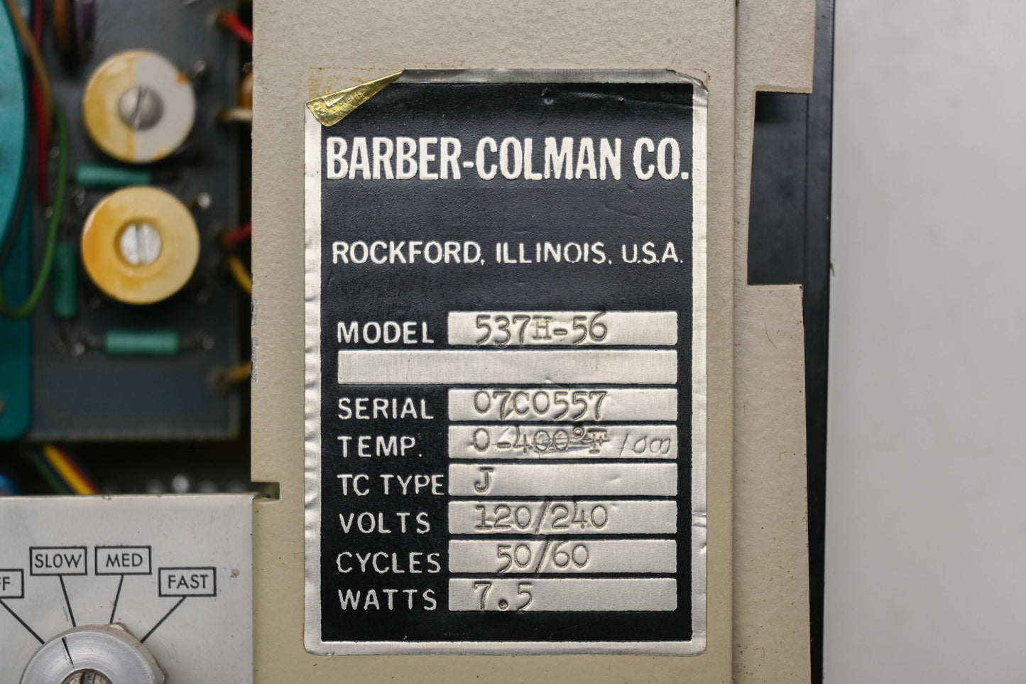 Barber Coleman 537H-56 1000�F Temperature Controller