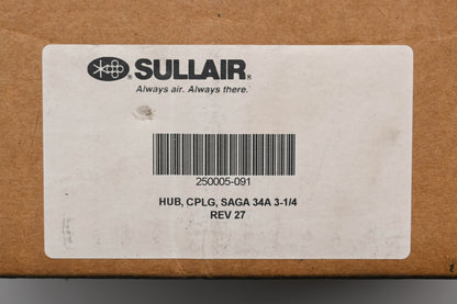 Sullair 250005-091 3-1/4" x 10-5/8" x 5/8" Hub Coupling NOS
