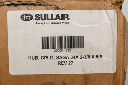 Sullair 250004-635 2-3/8" x 10-5/8" x 5/8" Hub Coupling NOS