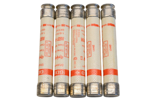 Gould A6D1-6/10R 1.6A-600V Fuses Qty 5 NOS
