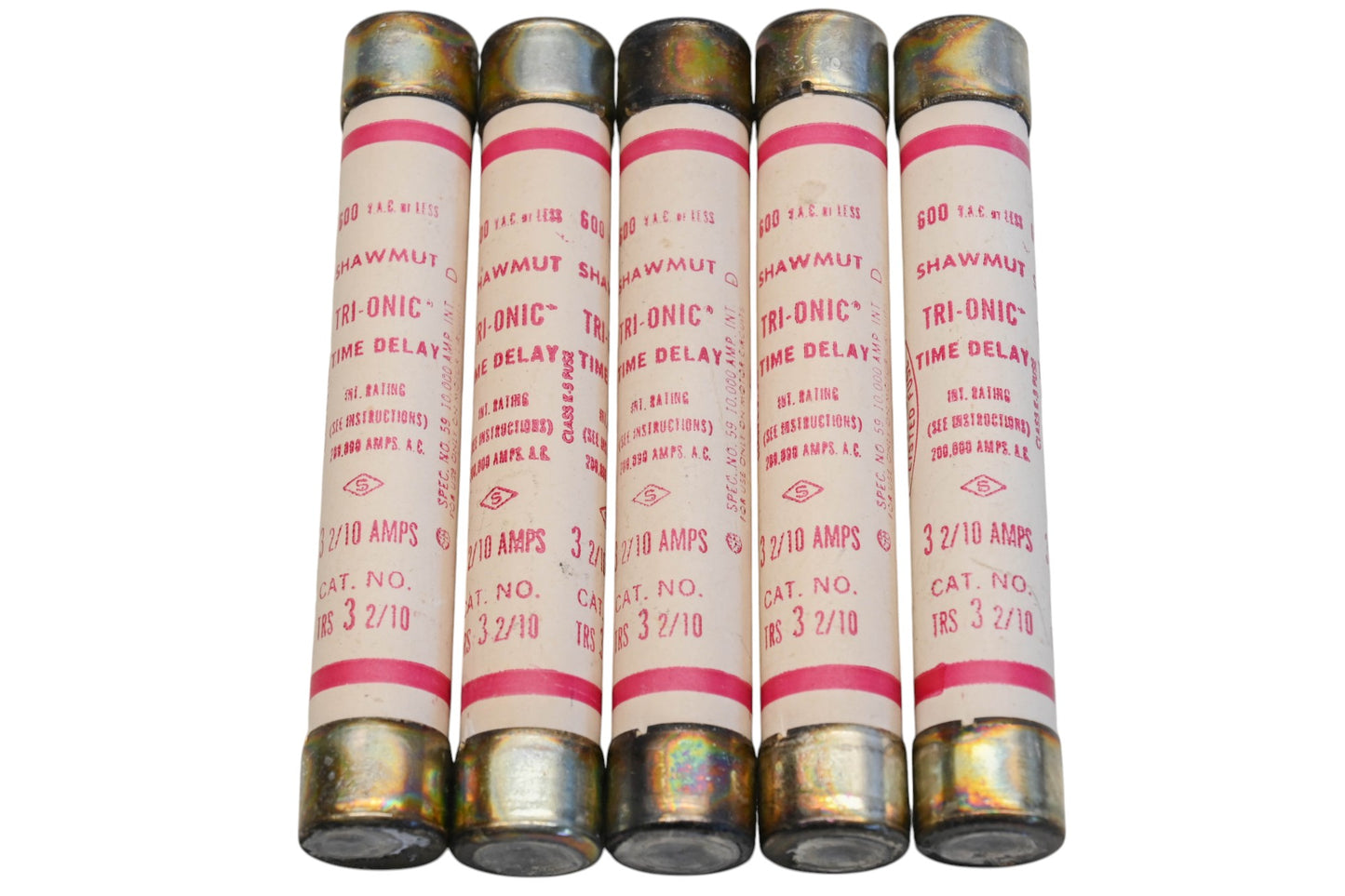 Gould TRS3 2/10, TRS3-2/10 3.2A-600V Fuses Qty 5 NOS