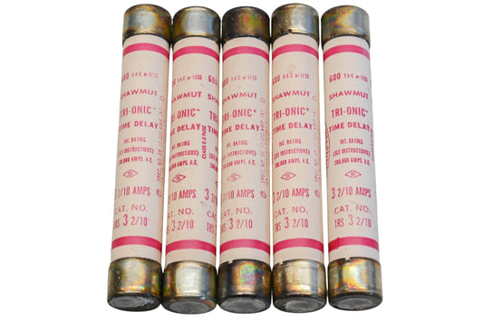 Gould TRS3 2/10, TRS3-2/10 3.2A-600V Fuses Qty 5 NOS