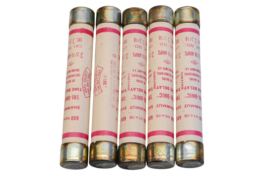 Gould TRS3 2/10, TRS3-2/10 3.2A-600V Fuses Qty 5 NOS