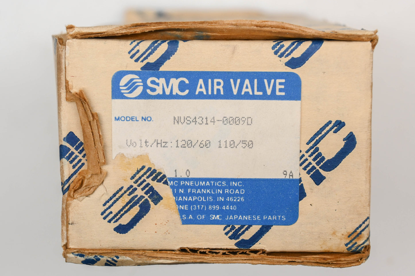 SMC NVS4314-0009D 120V 150PSI Air Valve NOS