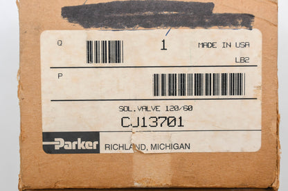 Parker CJ13701 120V-60Hz Solenoid Valve NOS
