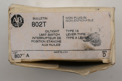 Allen-Bradley 802TA, 802T-A Limit Switch Kit NOS