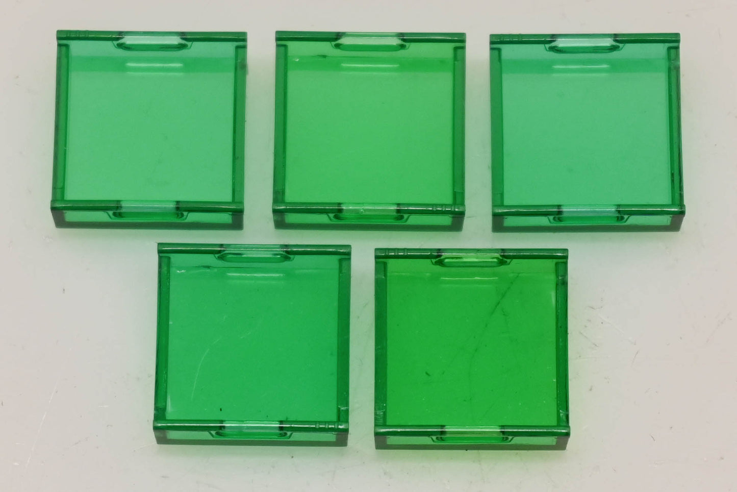 Allen-Bradley 800A-N30G Green Square Lens Caps Qty 5 NOS