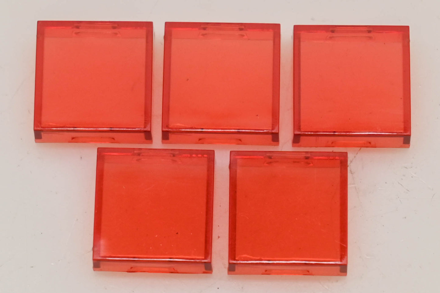 Allen-Bradley 800A-N30R Red Square Lens Caps Qty 5 NOS