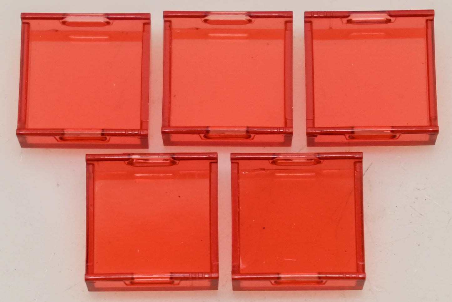 Allen-Bradley 800A-N30R Red Square Lens Caps Qty 5 NOS
