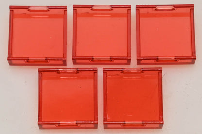 Allen-Bradley 800A-N30R Red Square Lens Caps Qty 5 NOS