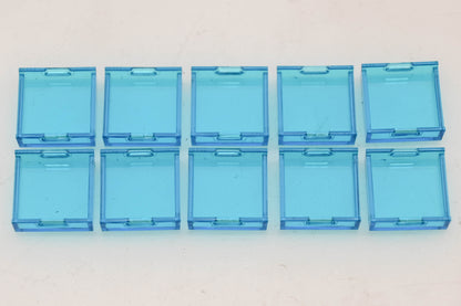 Allen-Bradley 800A-N30B Blue Square Lens Caps Qty 10 NOS